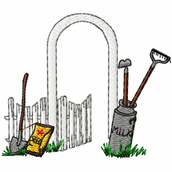 Garden Barriers Embroidery Design 5 Garden Barriers Embroidery Design 5